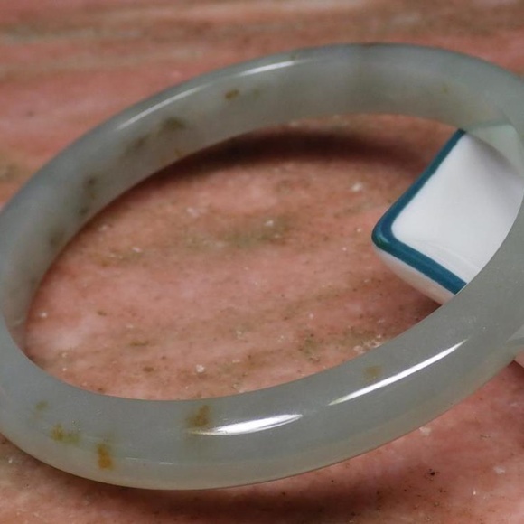 Certified Green Yellow 100% Natural A JADE Jadeite Bangle Bracelet 56 mm 792577 - Picture 2 of 9